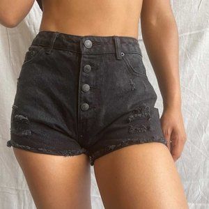 Black Denim Shorts <3